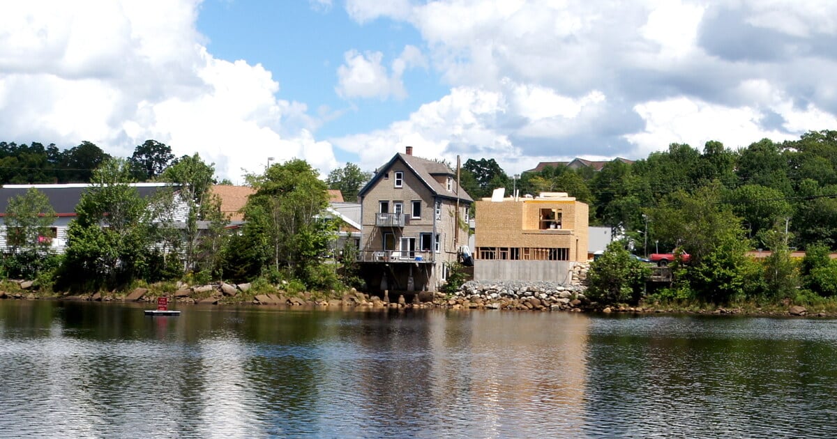 LaHave River waterfront in Bridgewater, Nova Scotia