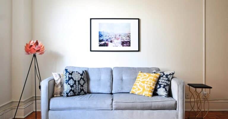 Comfortable, cozy living room with sofa