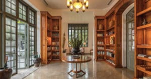 Warm, welcoming interior sitting room